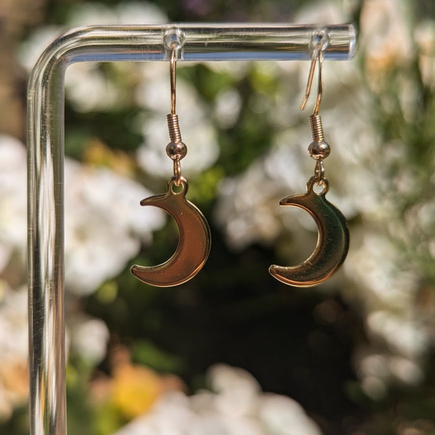 Gold Moon Earrings
