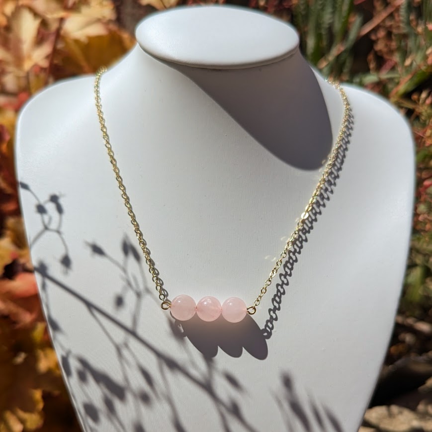 Trio Bead Pendant (Gold)