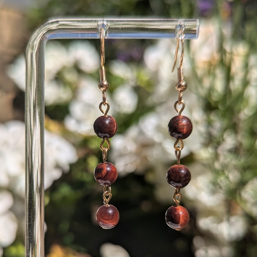 Small Bead Earrings (Gold)