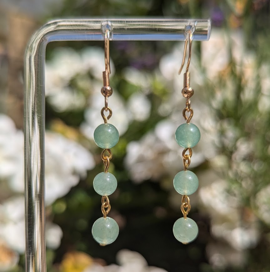 Small Bead Earrings (Gold)