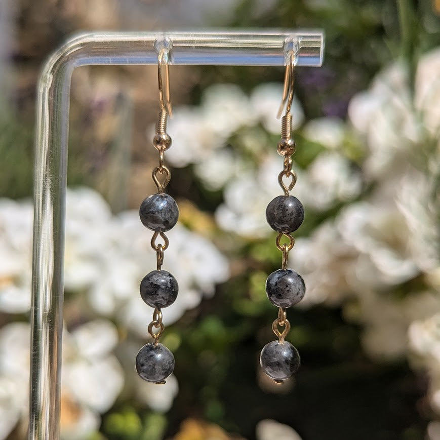 Small Bead Earrings (Gold)