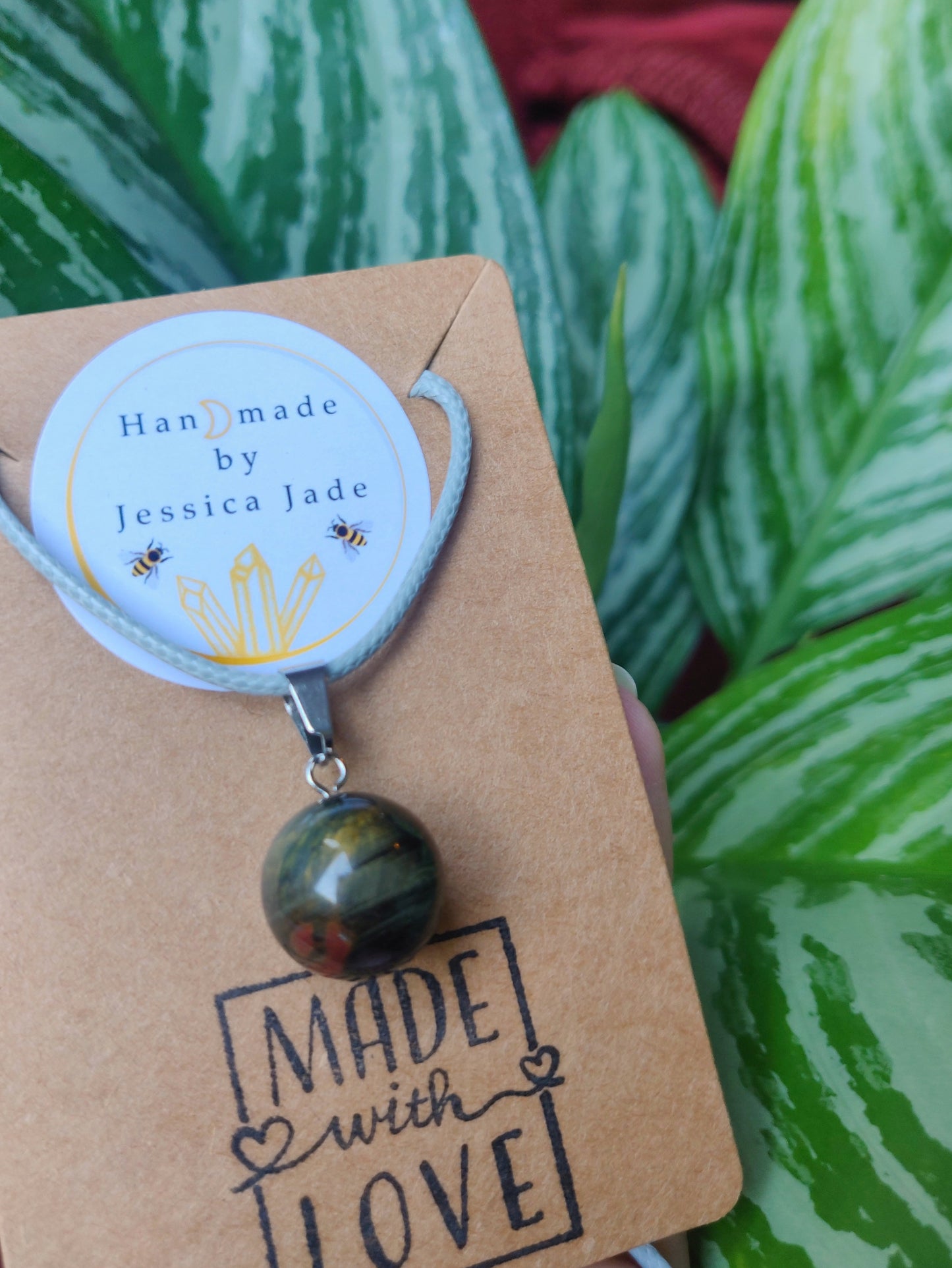Tigers Eye Sphere Pendant