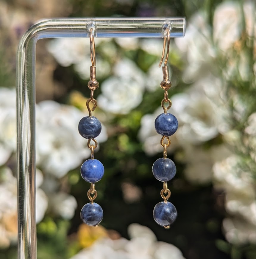 Small Bead Earrings (Gold)