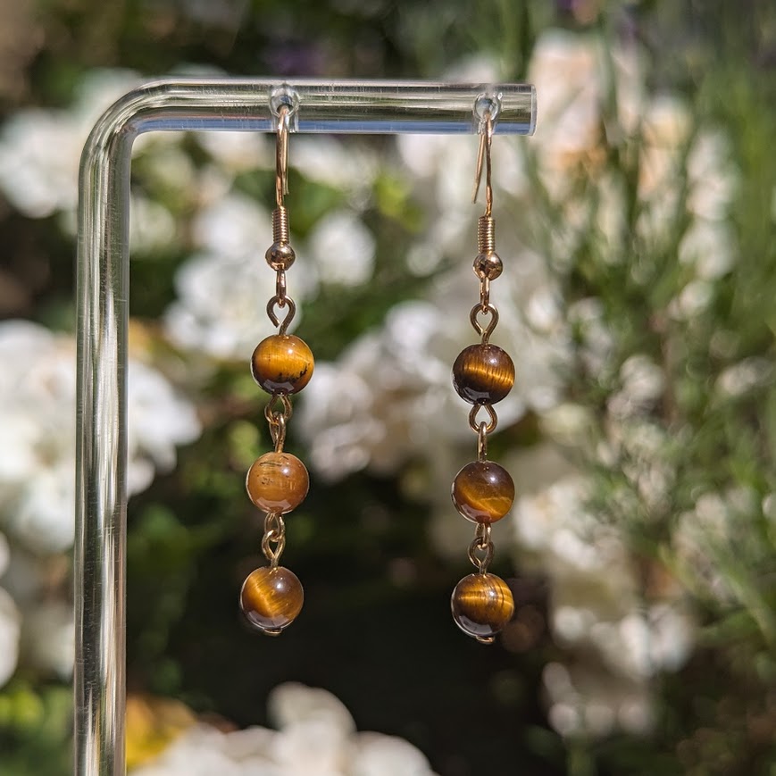 Small Bead Earrings (Gold)