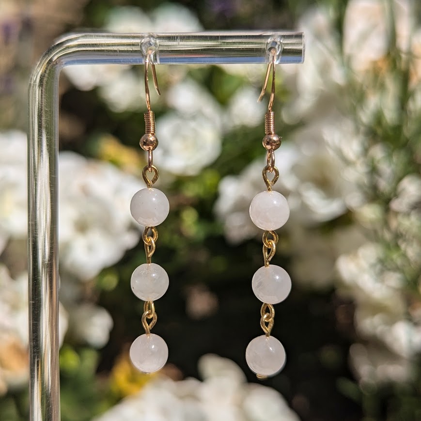 Small Bead Earrings (Gold)