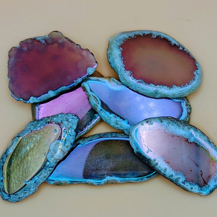 Aura Agate Slice