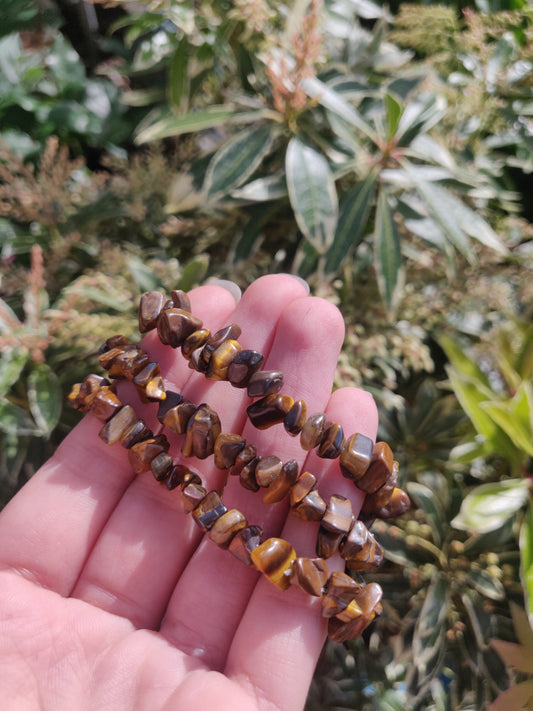 Tigers Eye Chip Bracelet