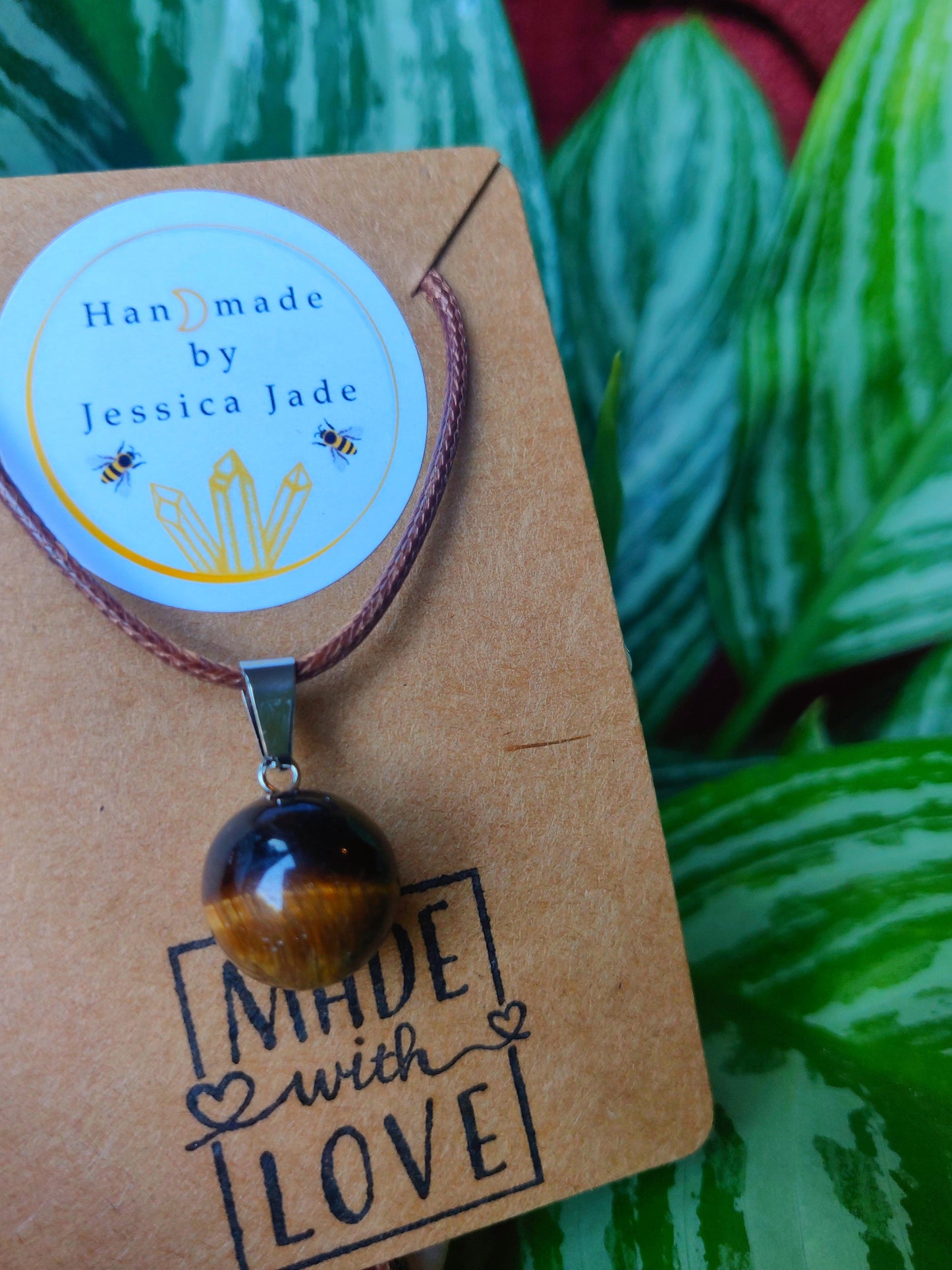 Tigers Eye Sphere Pendant