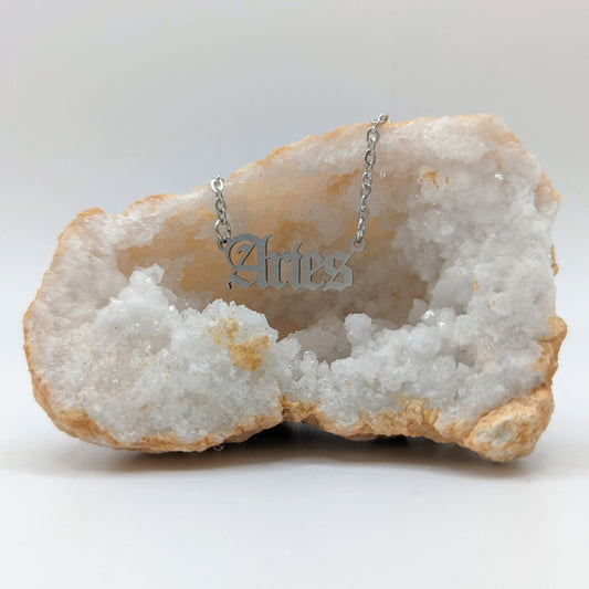 Zodiac Graffiti Style Pendant