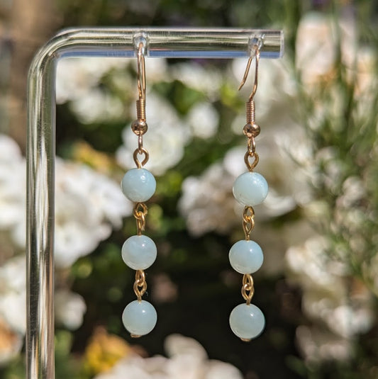 Small Bead Earrings (Gold)