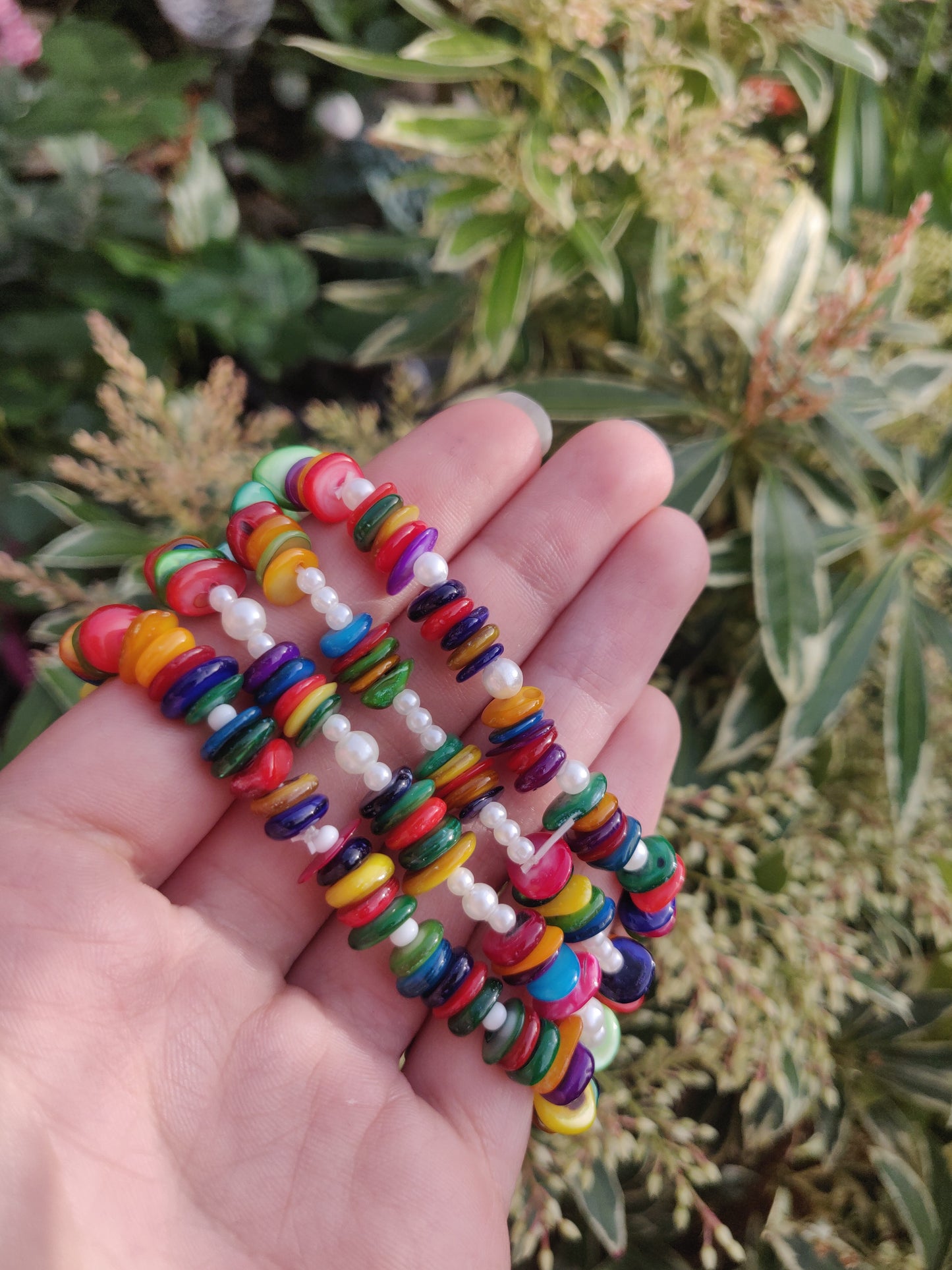 Coloured Shell Mixed Bracelet