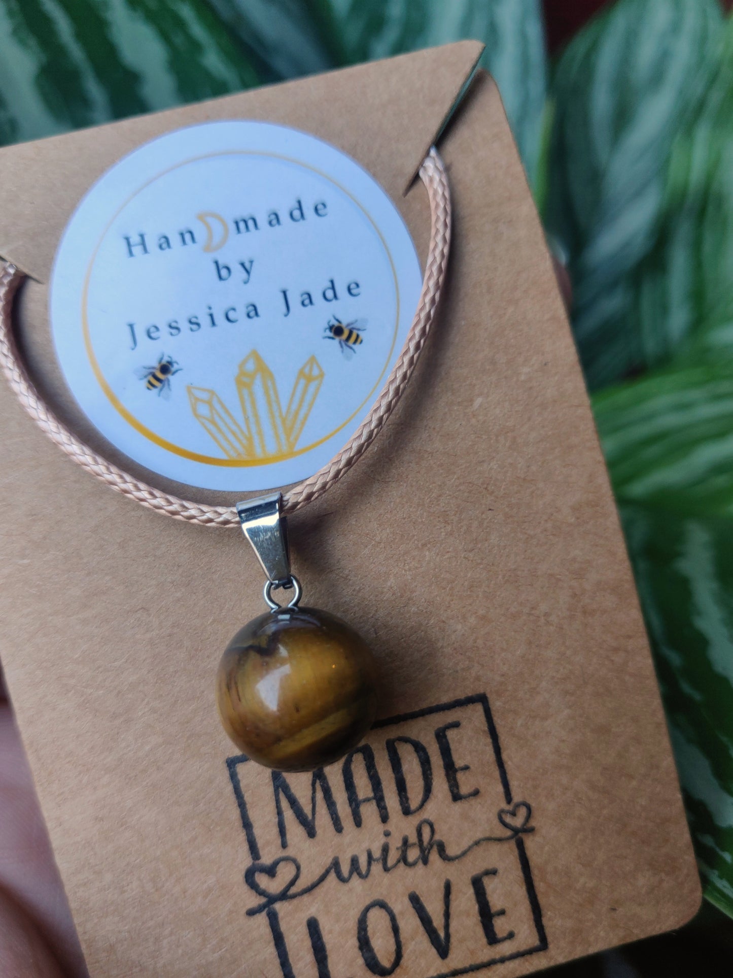 Tigers Eye Sphere Pendant