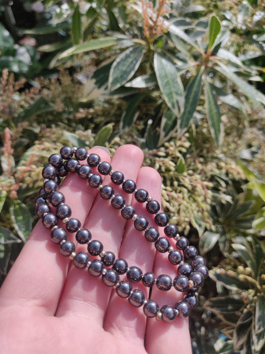 Round Hematite Bracelet